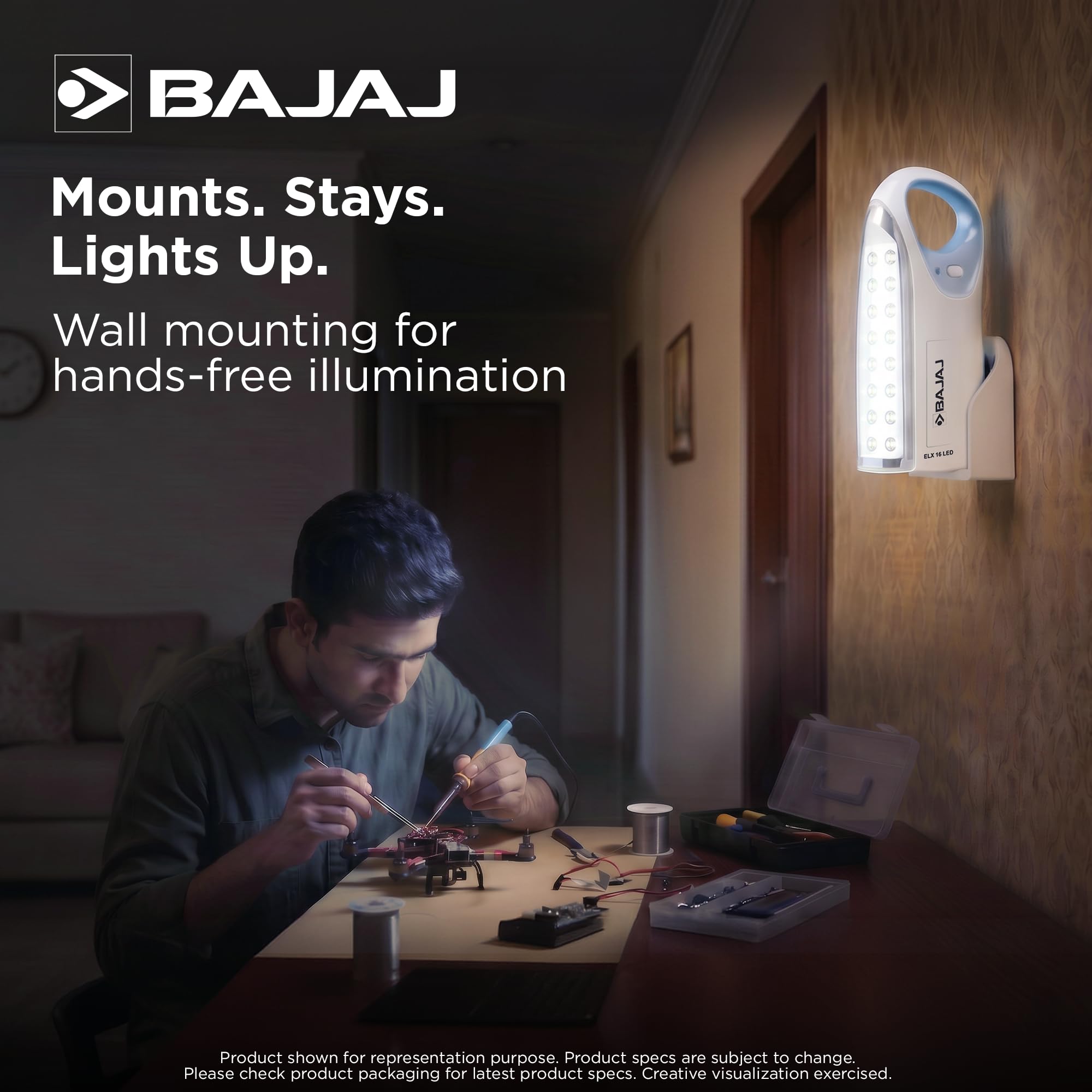 Bajaj ELX 16 LED Red Emergency Light - Buy Now -6