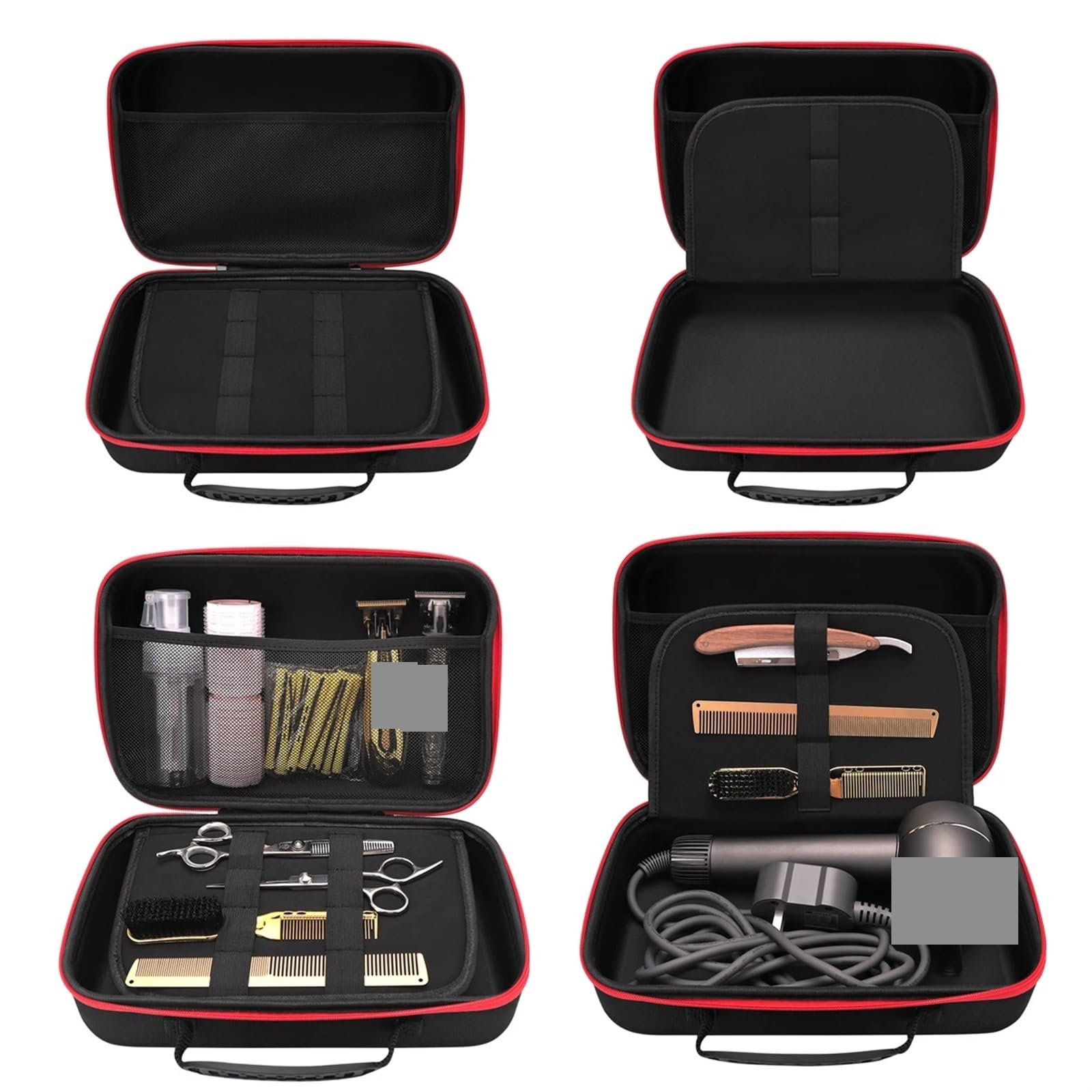 Friseur-Werkzeugtasche Barbershop Haarschnitt-Koffer, Friseur-Elektro-Haarschneidemaschine, Tasche, Pro, Friseurkämme, Werkzeuge, Aufbewahrungskoffer, Salon-Styling, Reisehandtasche(S)