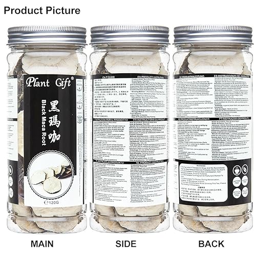 Miniatura 7 de 100% Raíz de Maca Negra Seca 120G4.23oz Fresco, Té Sin Cafeína Sin OGM Té de Hierbas Flora China Sin Gluten