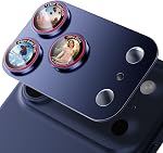 X-it for iPhone 17 Pro Camera Lens Protector, 9H Military Grade High-Alumina Tempered Glass Cover, Shatterproof with Strong Adhesion, Case Friendly & 1:1 Perfect Fit Camera Protector (Orange)
