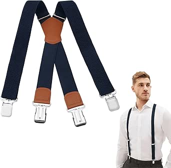 Hosenträger Herren Extra Stark - 35mm Breite Mit Clips & Knopflöchern