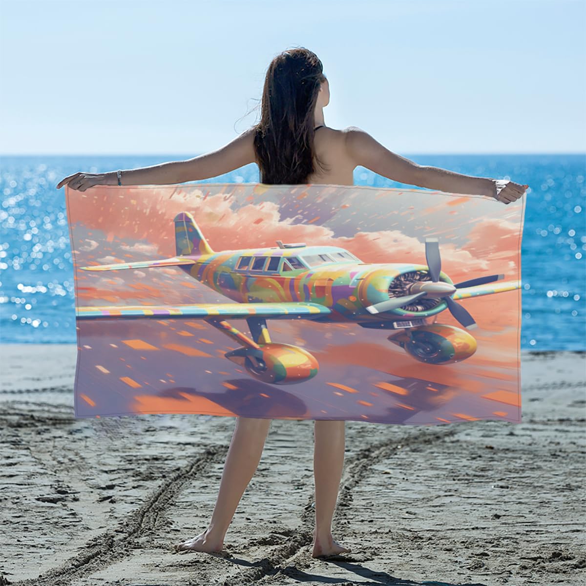 夜遊 Beach Towel(2022) Amazon.com: Beach Towel 31x61 Microfiber Sand Free Blanket