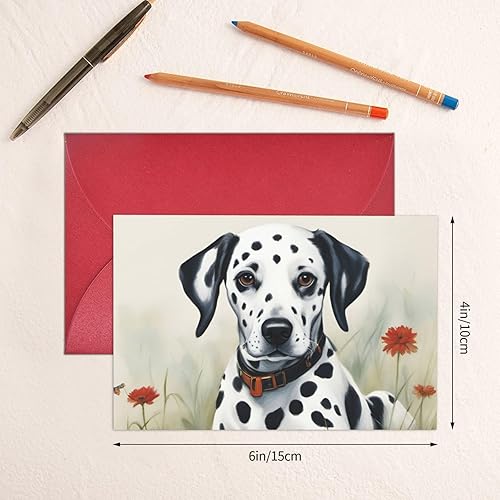 Miniatura 6 de SSIMOO Dálmata exquisita tarjeta de felicitación de papel perla para cumpleaños, día de San Valentín, aniversarios fiesta