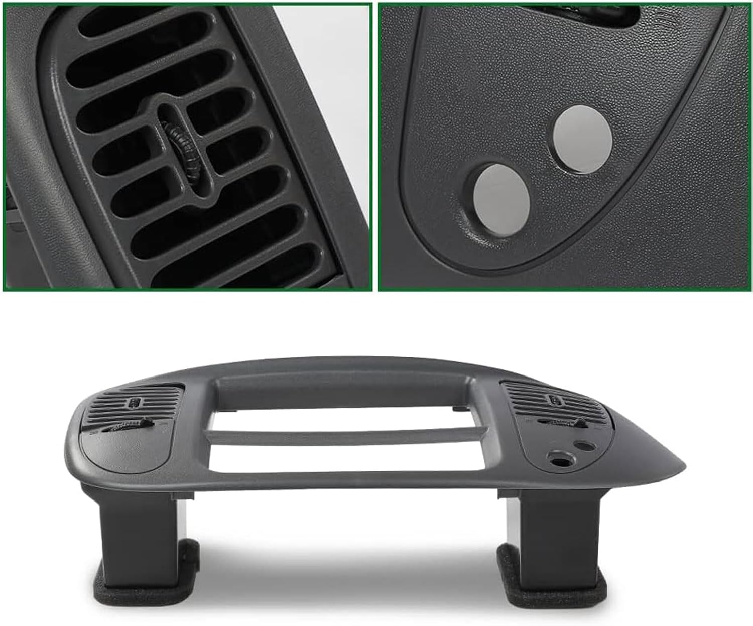 Center Dash Radio Climate BEZEL Panel for Ford F150 Expedition 1997-2003,Air Vent Bezel Trim Grey