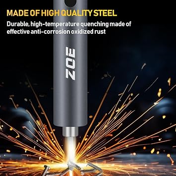 ZOE Mini Electric Screwdriver,50-in-1 Precision Power Screwdriver Set | 3 Torque (Max 0.5Nm),500mAh USB-C,42 S2 Steel Bits,Magnetic Storage,Repair Kit for Phone/Laptop/Camera/Electronics Repair