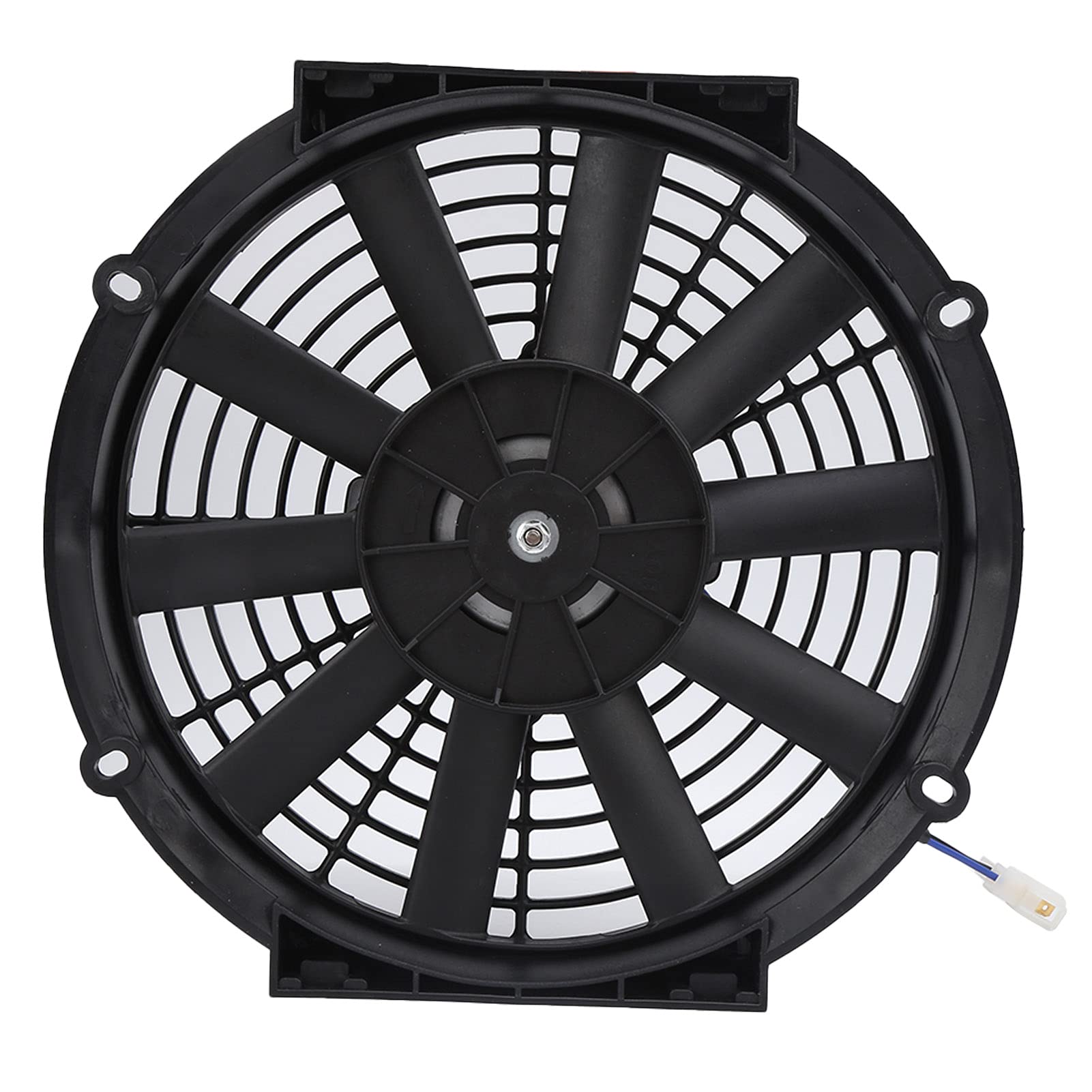 Lüfter 24V,12 V Kühlerlüfter,24 V 80 W Lüfter,Kfz-Motorlüfter,10 Zoll,Schlanker Elektrischer Lüfter,24 V,80 W,2100 U/Min,10 Gerade Blätter,Universell Für Auto