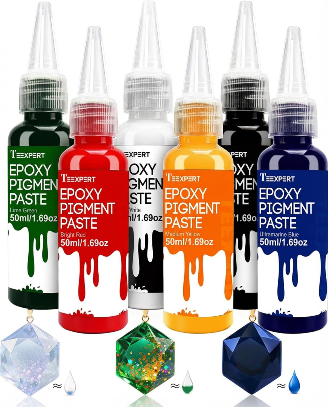 Teexpert 6-Color Pigment Paste Set
