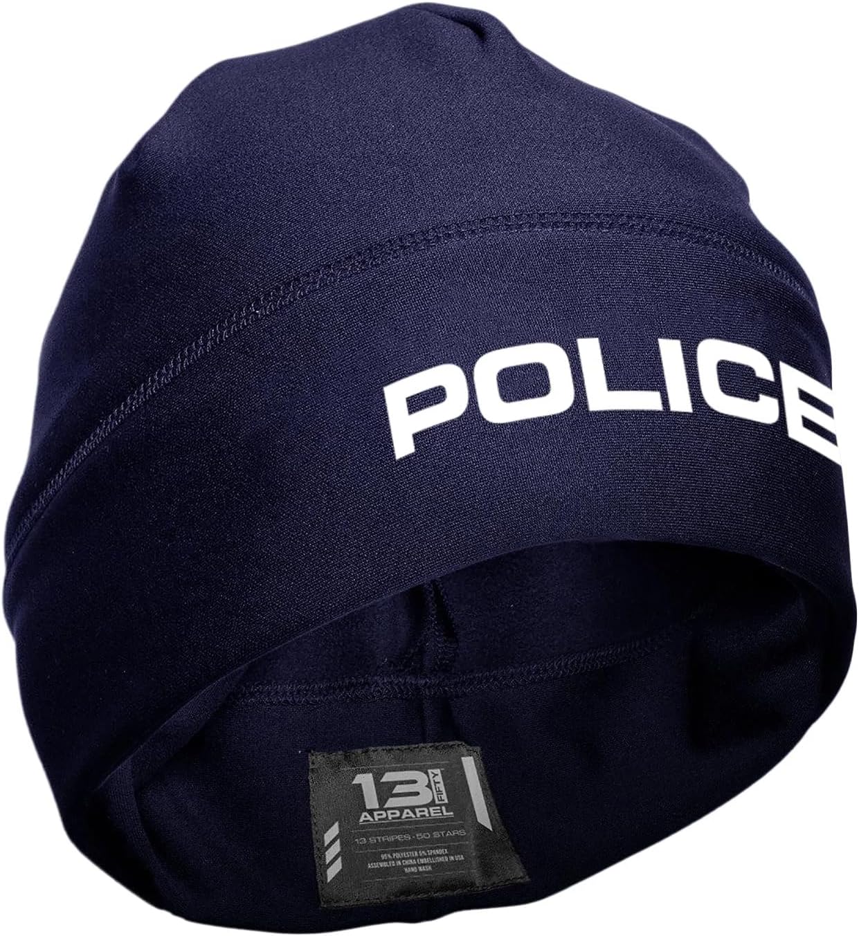 Police Utility Beanie - Police Beanie for On Duty - Poly-Spandex Blend for Stretch-Fit Comfort - Unisex Hi-Vis Winter Hat