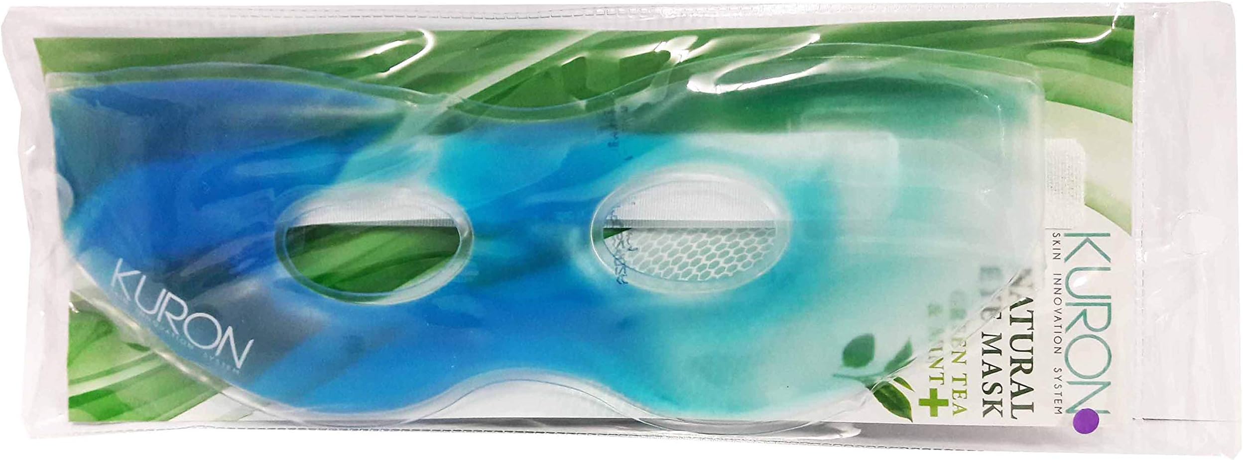 2 Packs of Natural Eye Mask. The power of Natural Green Tea & Mint from Kuron, Skin Innovation System. Reusable & Comfortable. (1 patch/pack)