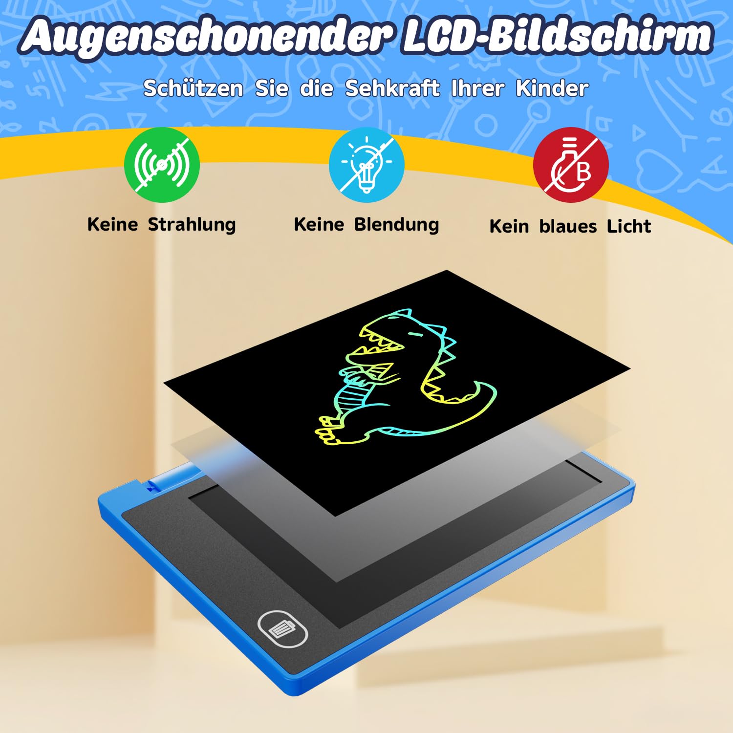 Piccolo vassoio da scrittura LCD con gancio, 24 pezzi da 4,5 pollici, lavagna magica elettronica colorata, cancellabile, portatile, giocattolo da viaggio e regali per bambini
