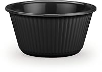Vista 20 de Carlisle FoodService Products Tazón de plástico para salsa Ramekin para el hogar y el restaurante, plástico, 4 onzas, color negro