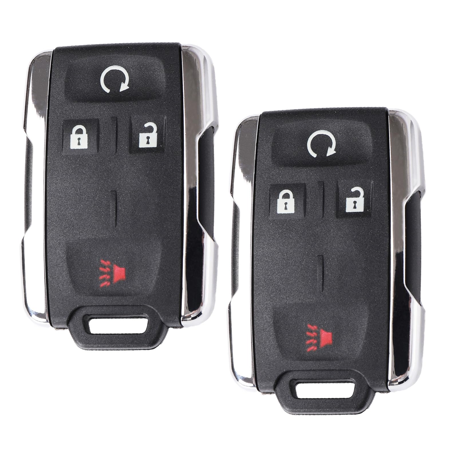 2Pcs Keyless Entry Remote Start Control Key Fob Replacement Fits for Chevy Silverado GMC Sierra 1500 2500 3500 2014-2016 2017 2018 2019 2020 GMC Canyon Chevrolet Colorado 2015-2021 M3N-32337100