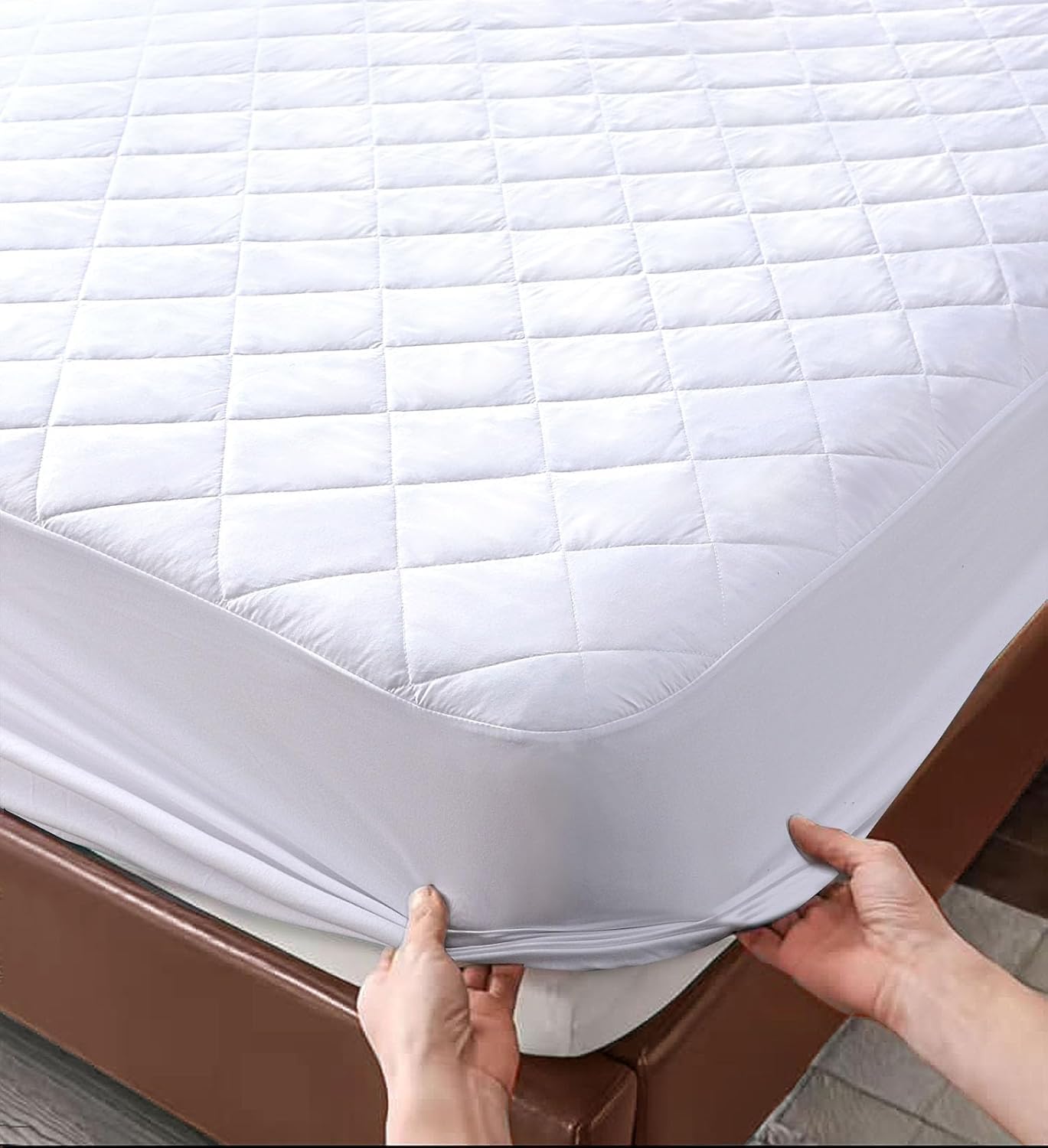 Luxurious Super King Mattress Protectors, New Quilted Extra Deep Matress Cover, Non Allergic Matresses