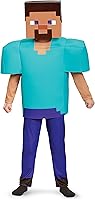 Vista 1 de Steve Deluxe - Disfraz de Minecraft, multicolor, grande (10-12)