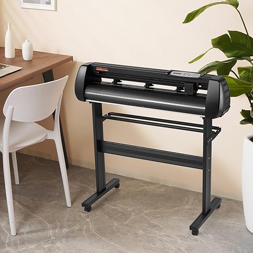 Miniatura 8 de VEVOR Máquina cortadora de vinilo de 34 pulgadas, máquina trazadora de corte Bluetooth, eje de rodillo de acero de precisión de 400 pulgadas32.8ft