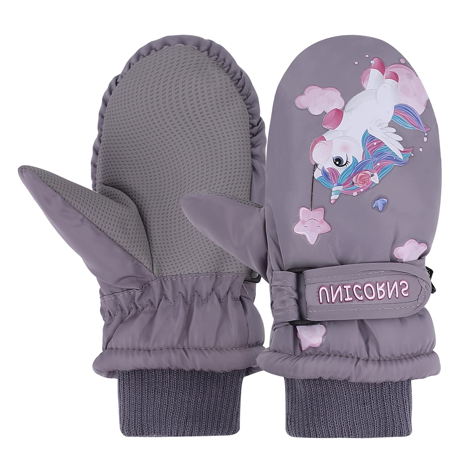 MoKo Handschoenen voor kinderen, winterhandschoenen voor kinderen en wanten voor kinderen, winddicht en waterdicht, skihandschoenen voor kinderen voor outdoor, sport, snowboard, voor jongens en