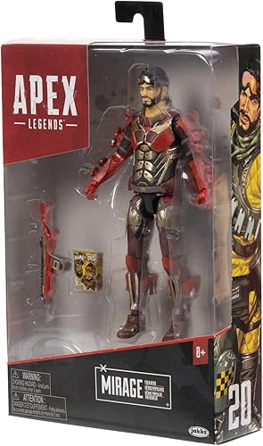 Miniatura 9 de Apex Legends Mirage Figura de acción coleccionable de 6 pulgadas (Legendary Folk Hero)