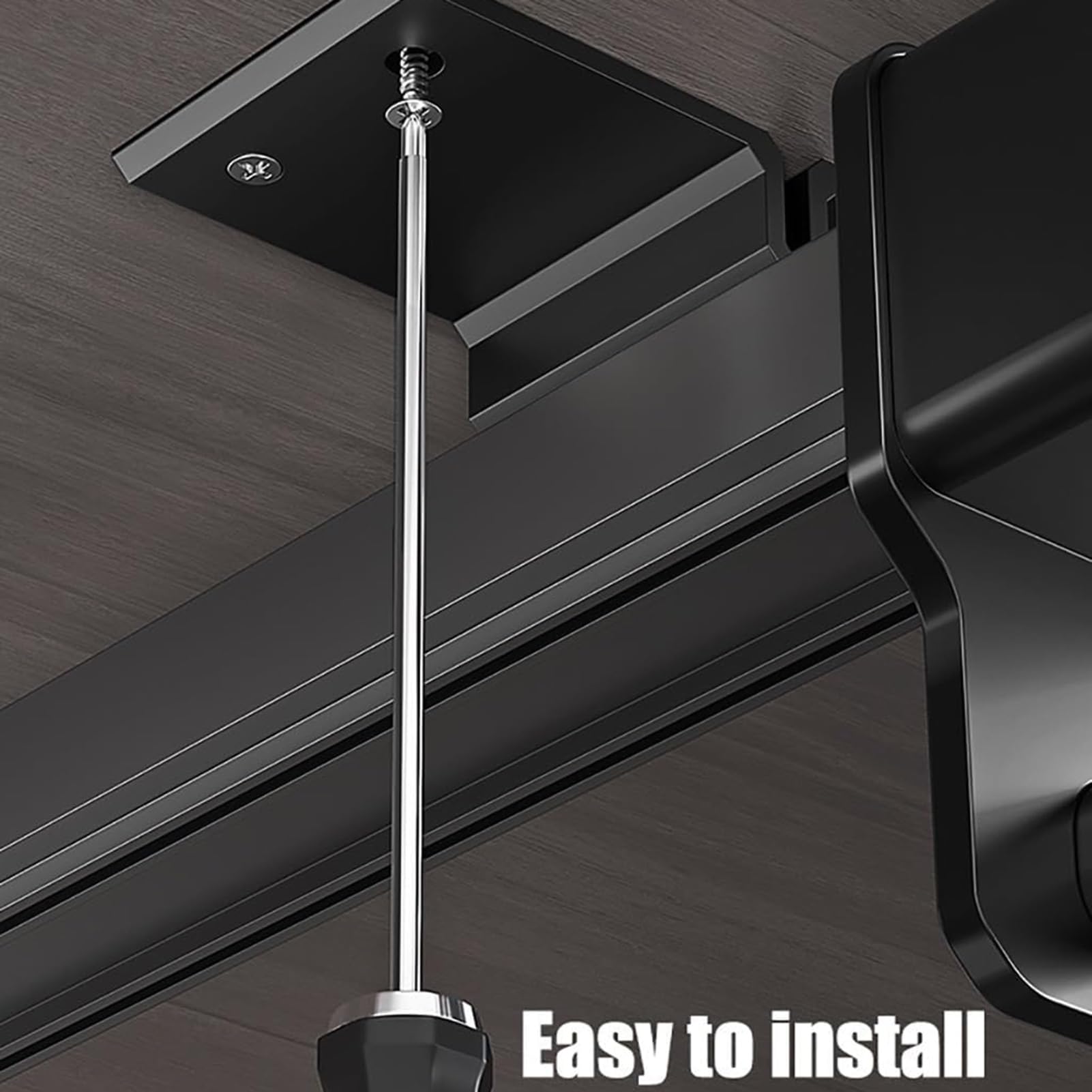Appendiabiti regolabile espandibile da 3060 cm per pantaloni Hanr e con 2 guide scorrevoli per efficienza (54,9 cm)