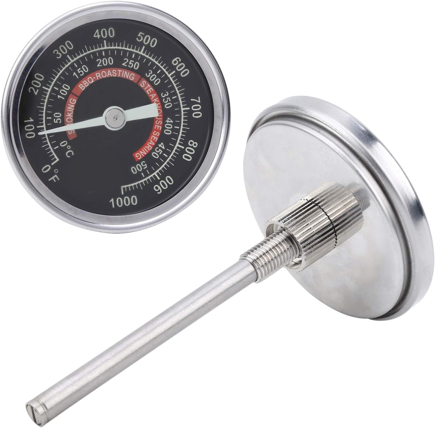 BBQ Grill Temperature Gauge, 0?1000? Cooking Thermometer for Household BBQ Oven Smoker Stove Rotisserie