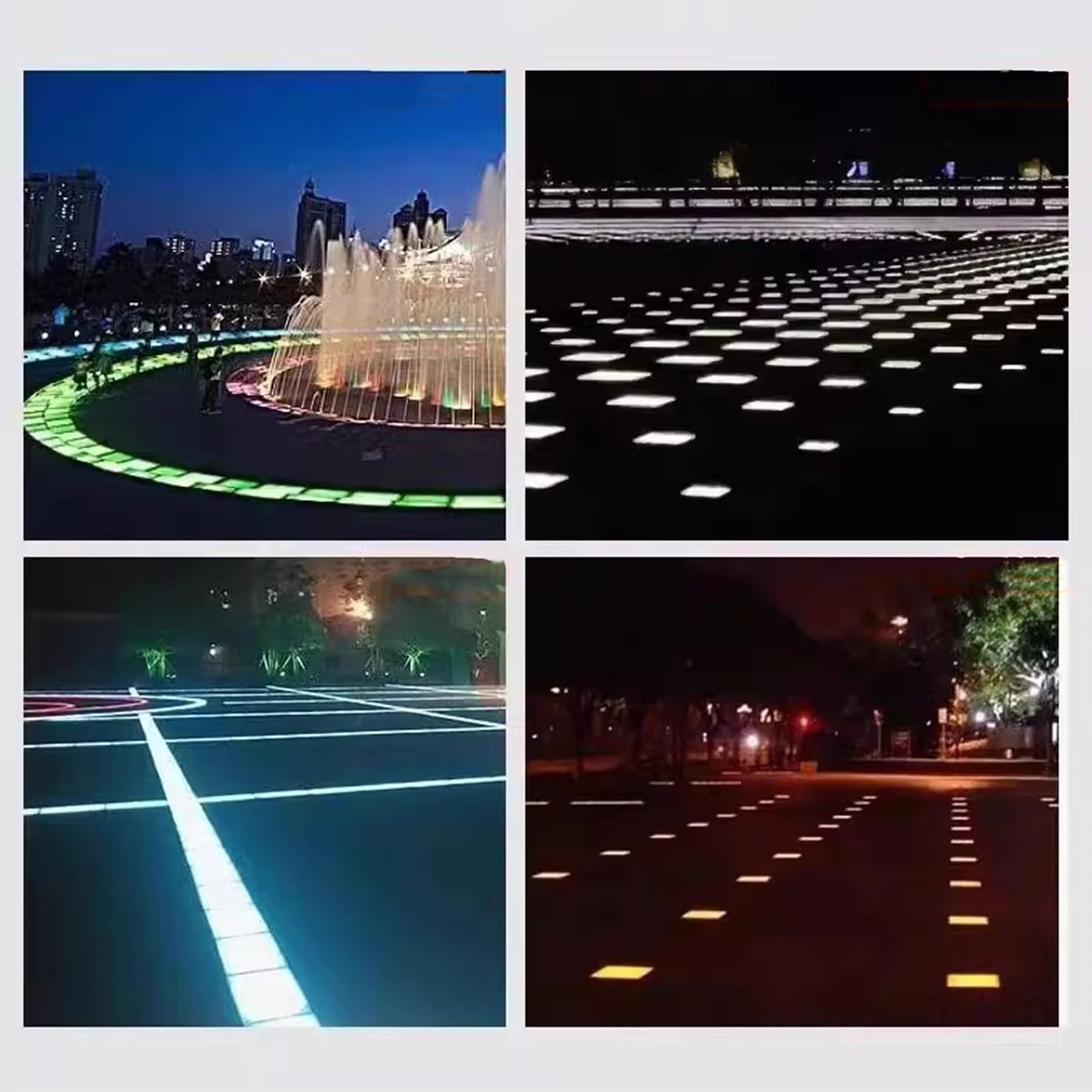 Oświetlenie podłogowe do użytku na zewnątrz, oświetlenie ogrodowe do zabudowy, IP66, wodoszczelne, AC85-265 V, oświetlenie podziemne LED do ścieżek, podwórza, trawnika, tarasu, chodnika, kwadratowej