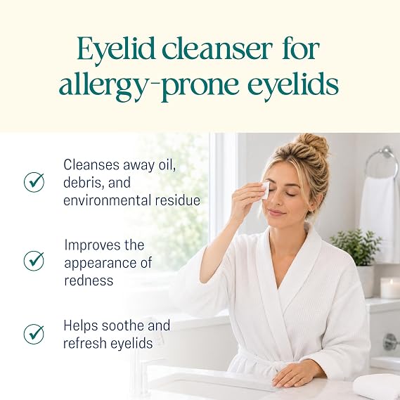 OCuSOFT Lid Scrub Allergy Eyelid Cleanser, 30 ct | Pre-Moistened Pads