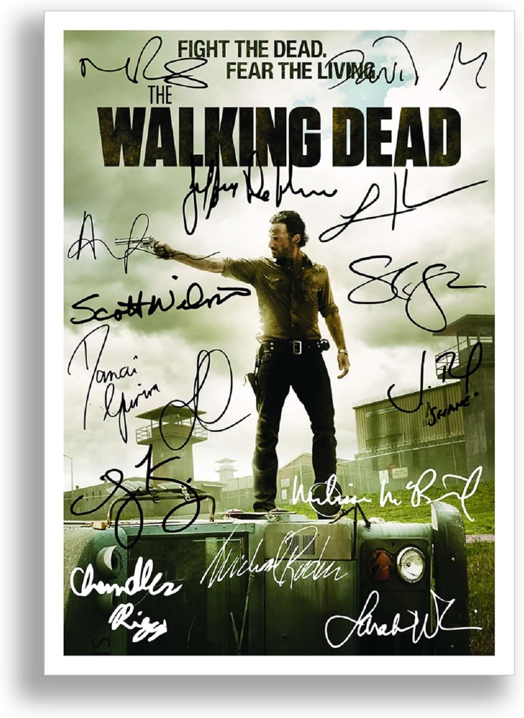 The Walking Dead Full Cast Signed Autograph Signature A4 Poster Photo Print Photograph Artwork Wall Art Picture Present Memorabilia Gift (A4 POSTER ONLY)