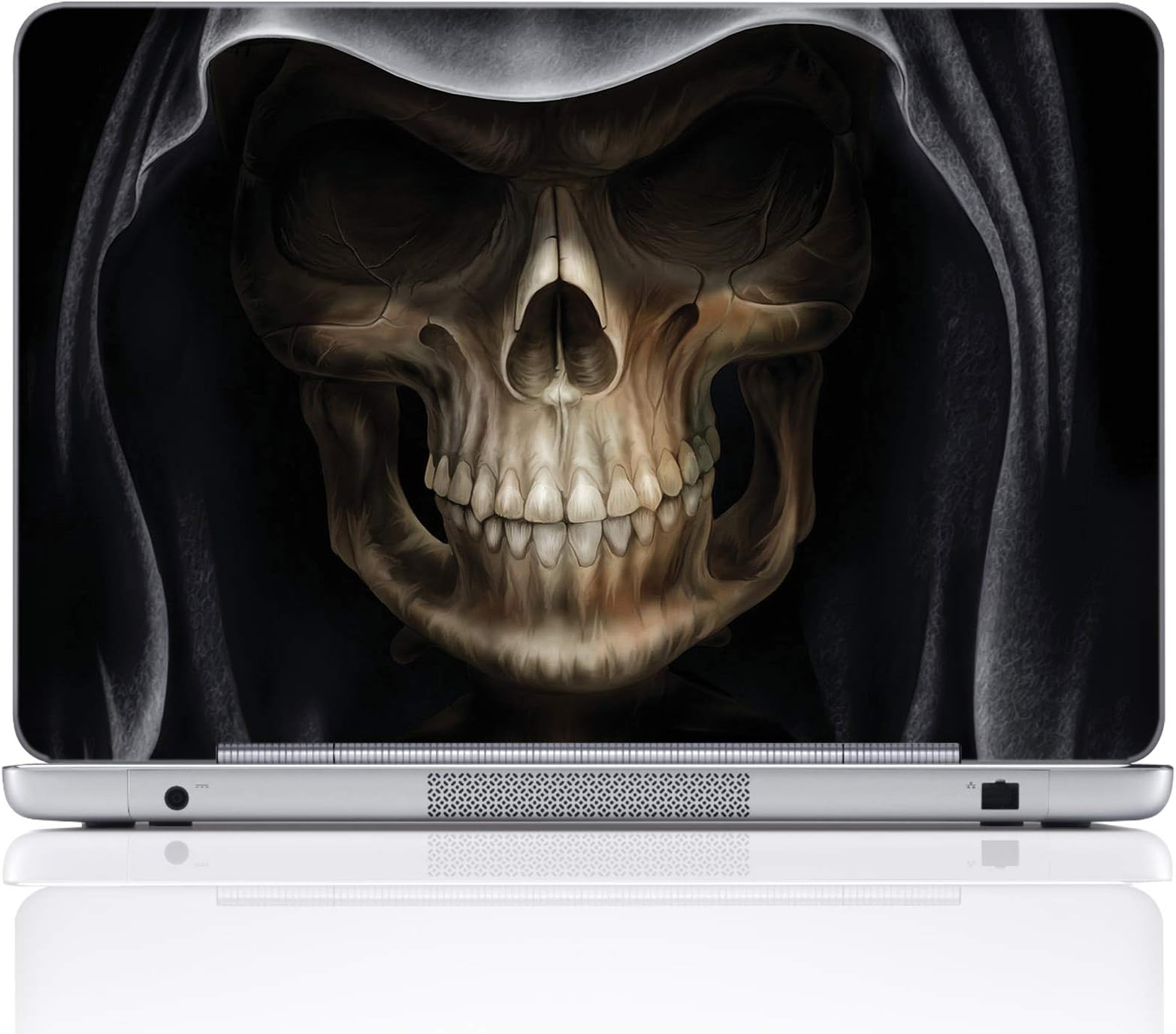 Meffort Inc 15 15.6 Inch Laptop Notebook Skin Sticker Cover Art Decal (Included 2 Wrist pad) - Skull Head