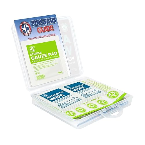 Miniatura 3 de Be Smart Get Prepared - Kit de primeros auxilios para automóviles, suministros de emergencia médica equipado con curitasalmohadillas de