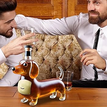  12 犬の形ウイスキー瓶 Amazon.co.jp: 犬型ボトル - 犬型ウイスキー容器、子犬モチーフ