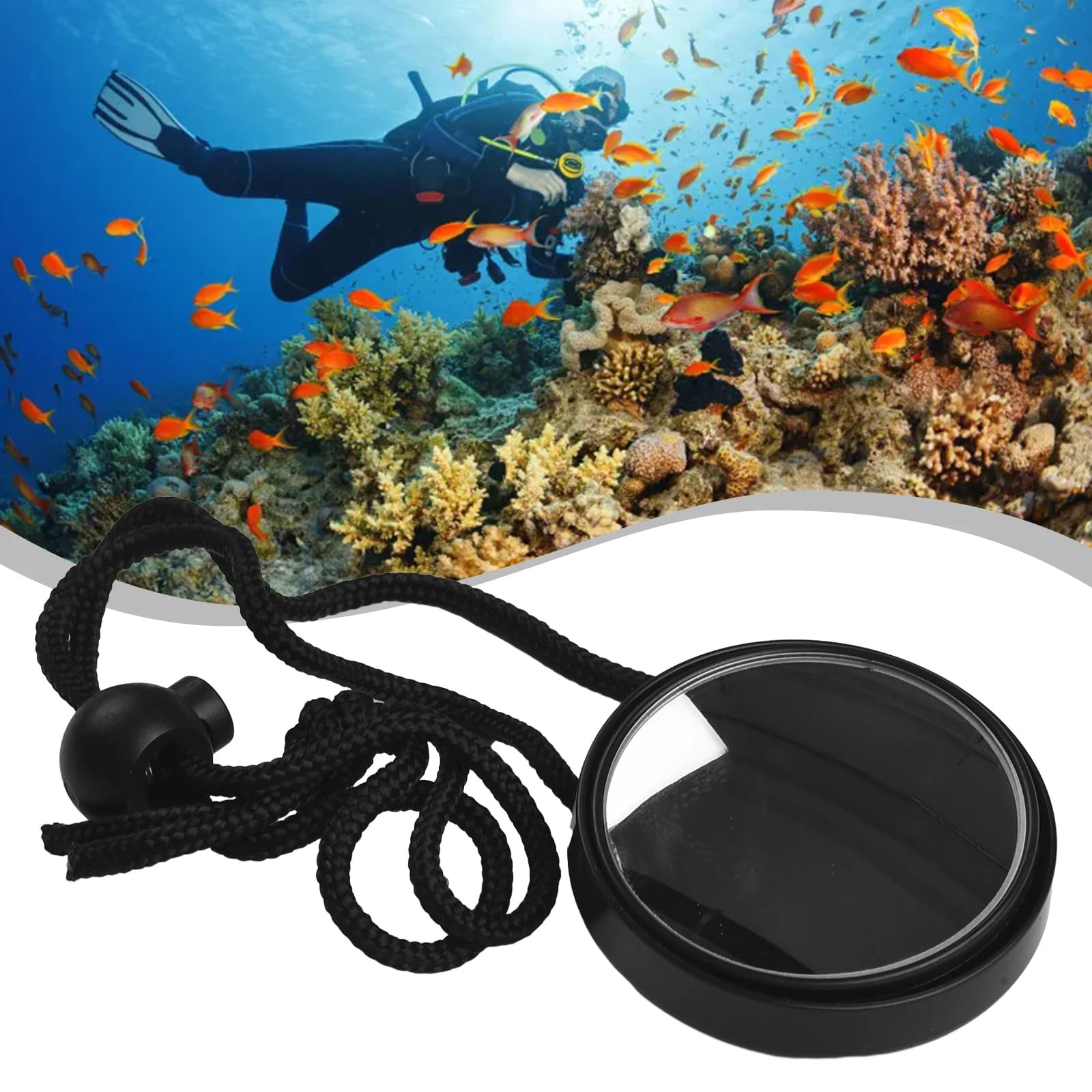 WYYHAA Diving Rearview Mirror, Adjustable Scuba Safety Mirror, Underwater Outdoor Survival Equipment