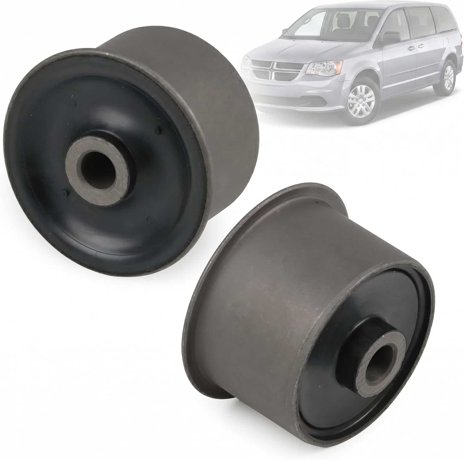 2Pcs 4721356AA Rear Suspension Trailing Arm Bushing Compatible with Dodge Grand Caravan for Chrysler Town & Country for Ram C/V for Volkswagen Routan Replace MS254192 K201905