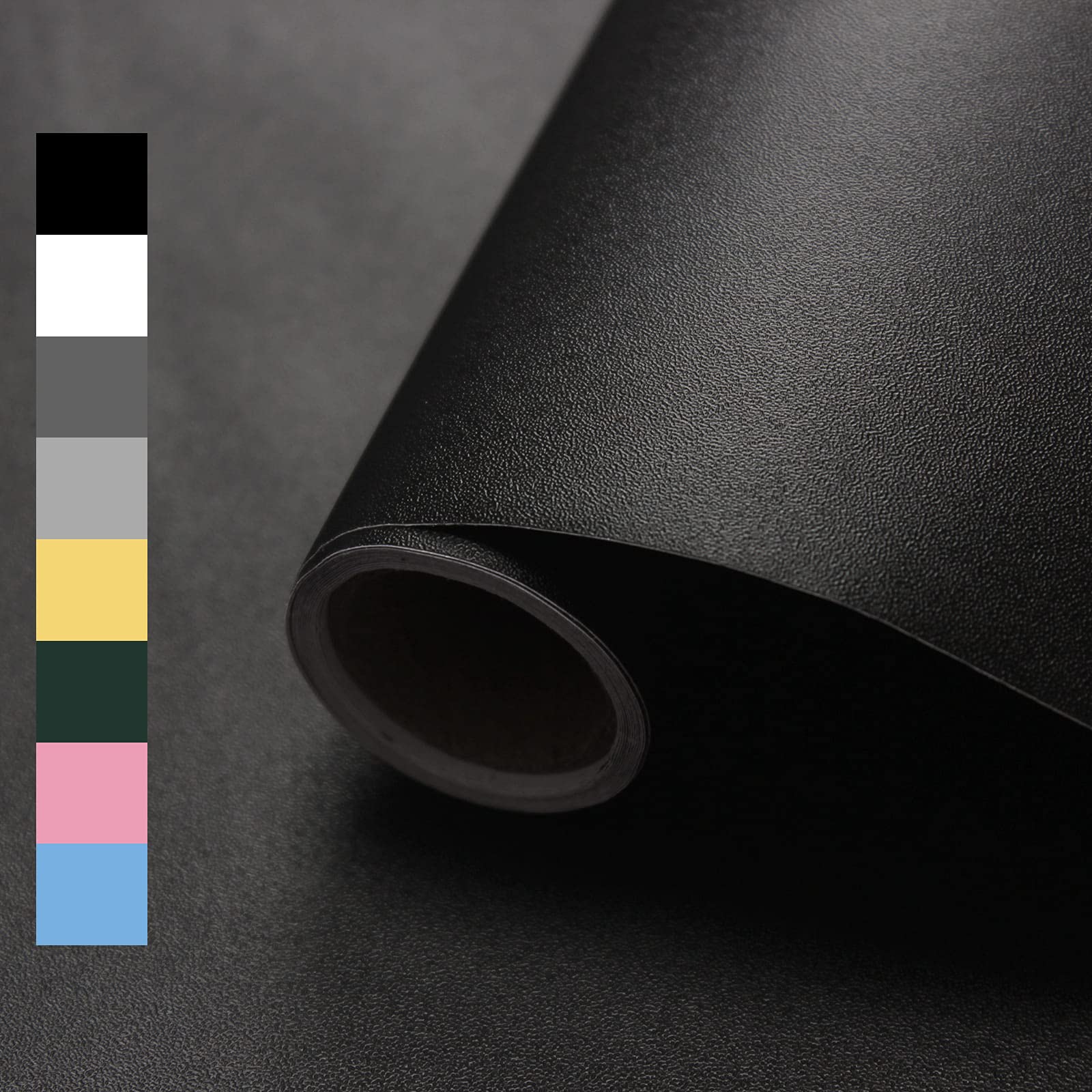 WADILE Peel and Stick Wallpaper 15.9in x 196.8in, Solid Color Contact Paper Waterproof, Vinyl Colored Wall Paper Self Adhesive, Textured Wallpaper