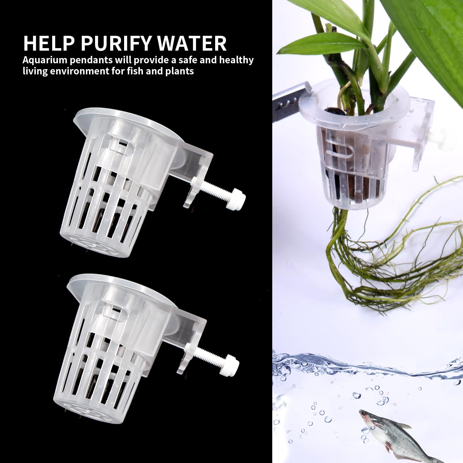 duozoanz Aquarium Hanging Plant Holder Plant Cup - Image 4