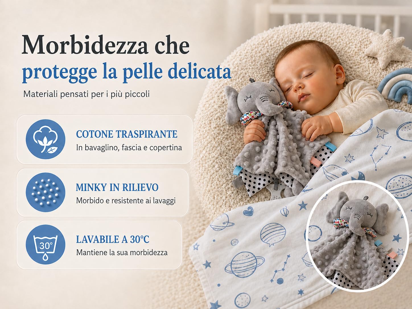 Regalo Neonato Maschio Femmina - Regalo Nascita Bimba Bimbo - Set Cofanetto Cesto Kit Nascita 10 Pezzi - Neonata Unisex Marchio Spagnolo
