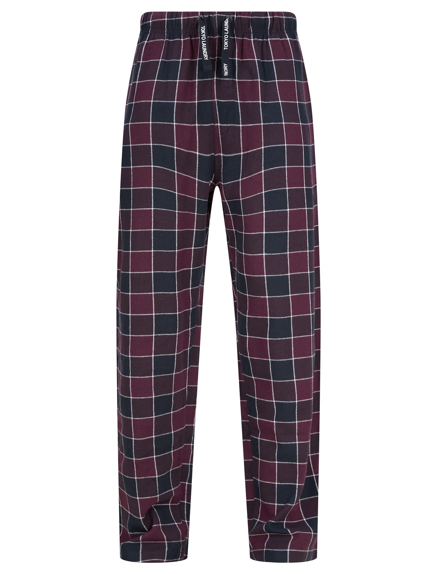 Tokyo Laundry Men's Tayos Checked Brushed Flannel Cotton Lounge Pants