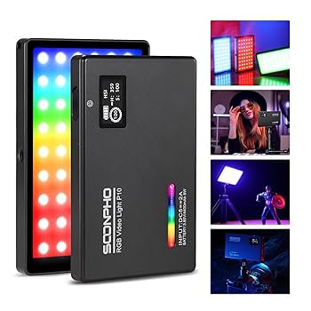 【セール中】 LEDビデオライト RGBカラーライト Amazon | SOONPHO RGBビデオライト LED撮影用ライト 2500K-8500K