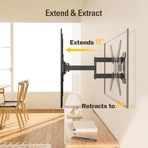 Miniatura 4 de Mounting Dream Soporte de pared para TV para la mayoría de televisores de pantalla plana LED, LCD, OLED y plasma de 26 a 55 pulgadas con brazo