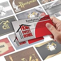 Vista 8 de Tarjetas de presentación personalizadas con plantillas coloridas, tarjetas de visita personalizadas con tu logo, de 3.5 x 2 pulgadas, papel mate