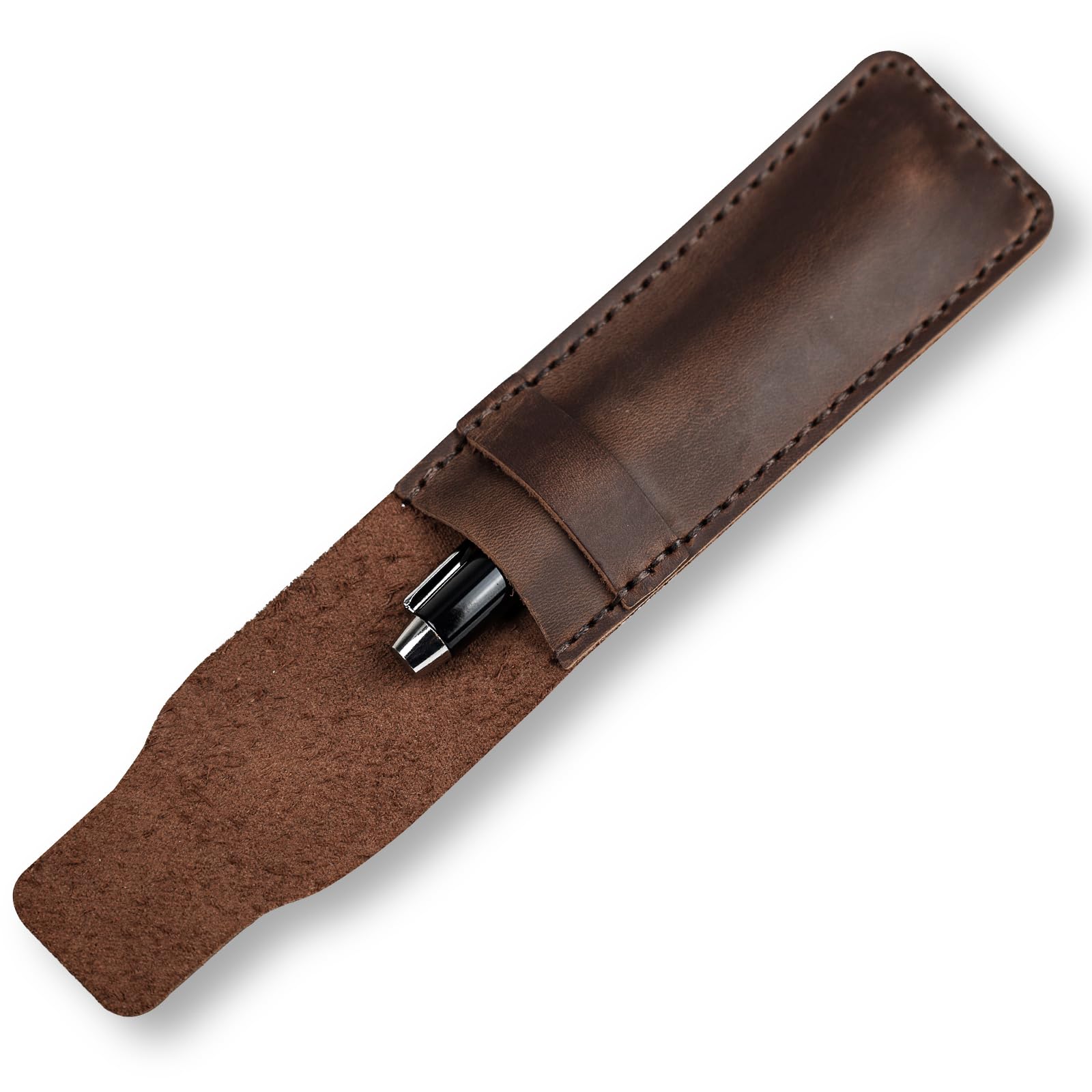 Amazon.com : DK86 Genuine Leather Pen Case Holder Fountain Multi