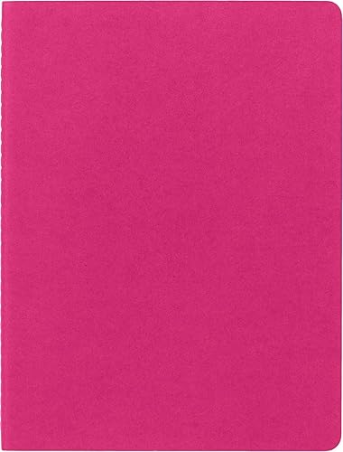 Miniatura 3 de Moleskine Cahier Diario, tapa suave, XL (7.5 x 9.5 pulgadas), lisoen blanco, rosa cinético, 120 páginas (juego de 3)