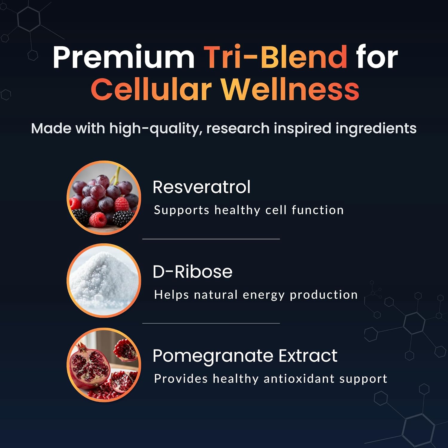 ForestLeaf NAD Resveratrol Capsules, Liposomal NAD Supplement for Women and Men with D-Ribose and Pomegranate, NAD+ for Energy, Focus and Anti-Aging Support, NMN Supplement Alternative (60 Caps) - Image 4