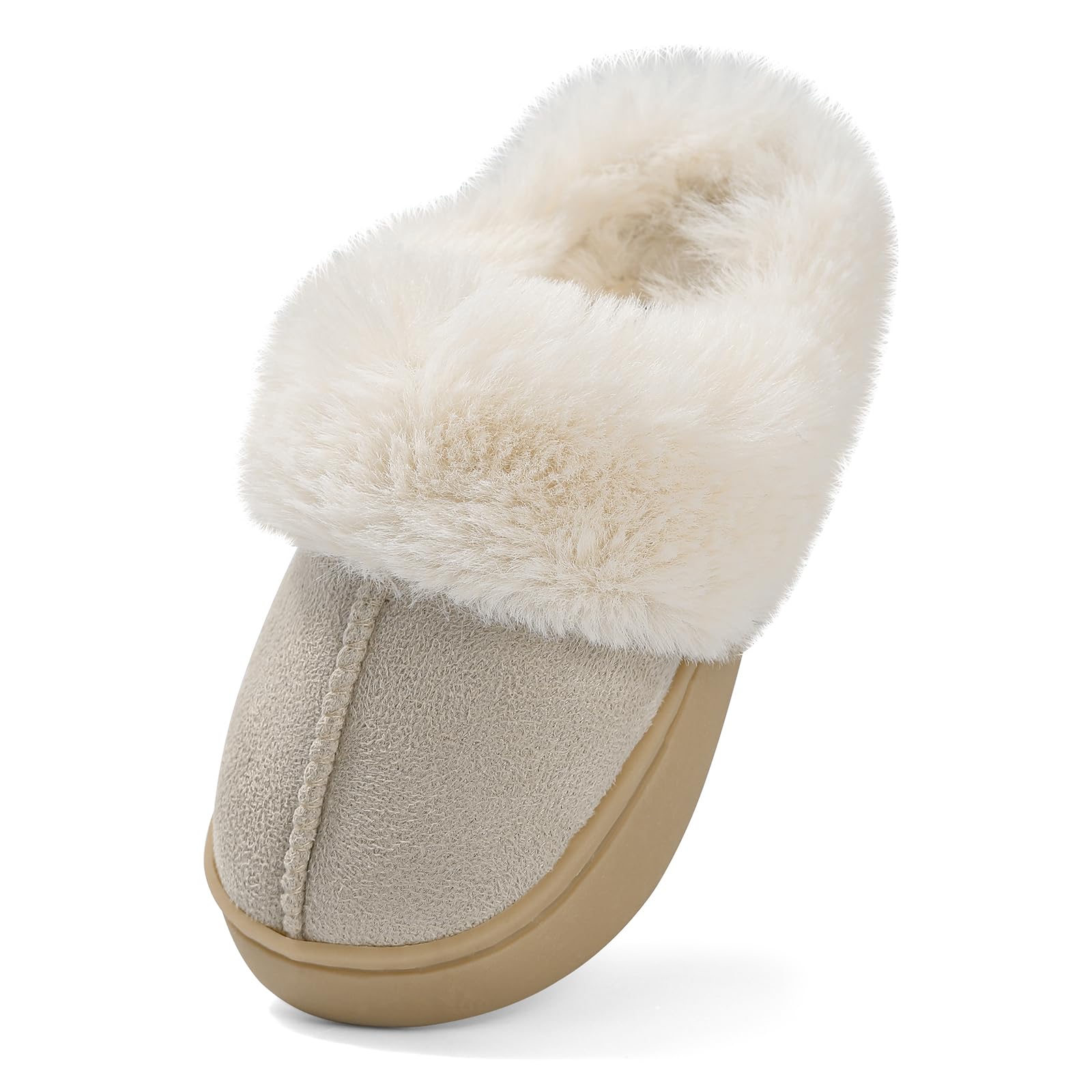 LACOFIA Pantuflas Peluche para Niños y Niñas Zapatillas de Estar por Casa Zapatos Invierno de Casa Antideslizantes y Cómodas para Niños
