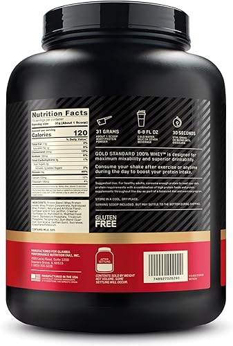 Vista 108 de Optimum Nutrition Estándar dorado 100% Proteína de Suero de Leche en Polvo, Pie de lima, 1.8 Libra