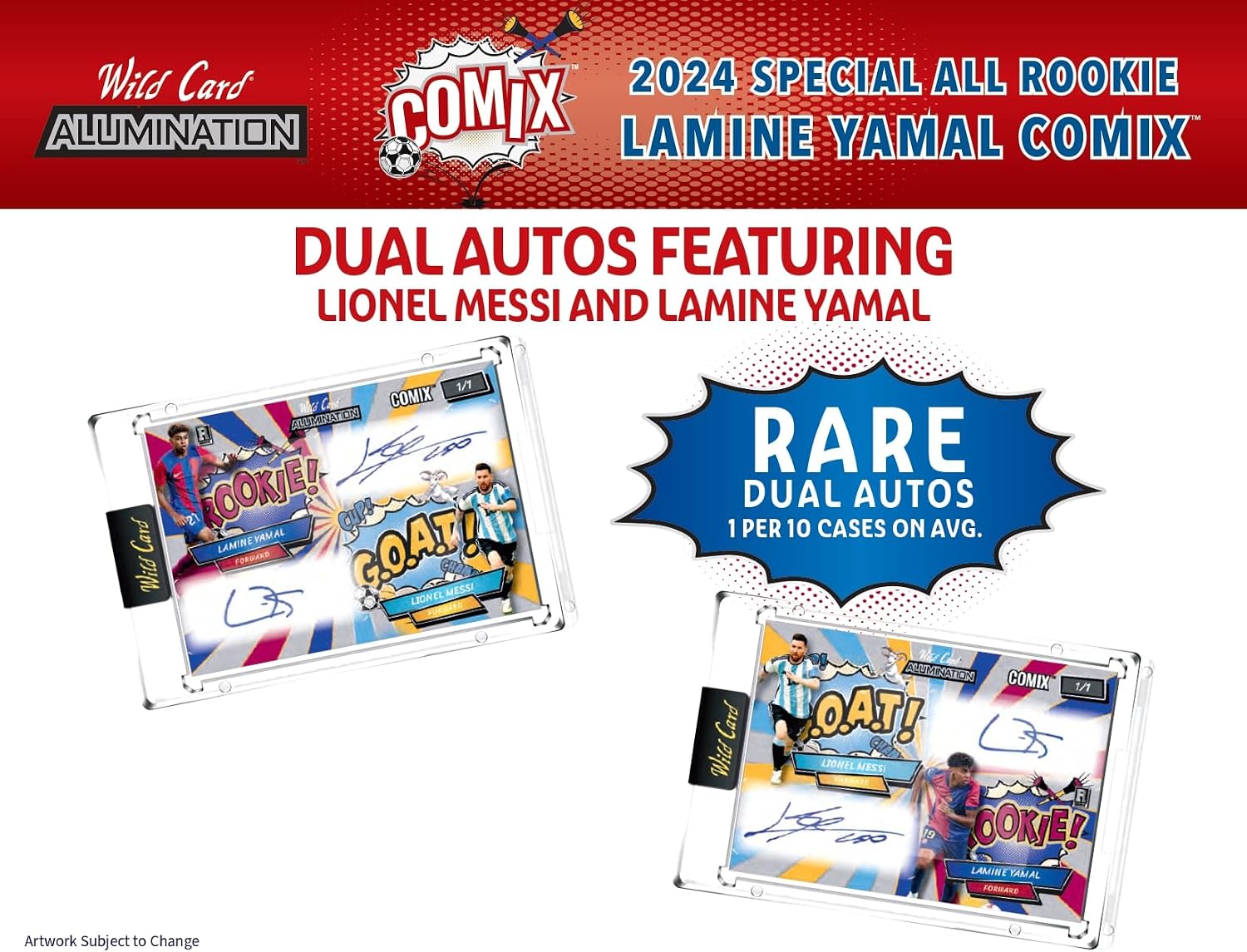 2024 Wild Card Alumination Lamine Yamal Rookie Comix Hobby Trading Card Box (5 Encases Autographs)