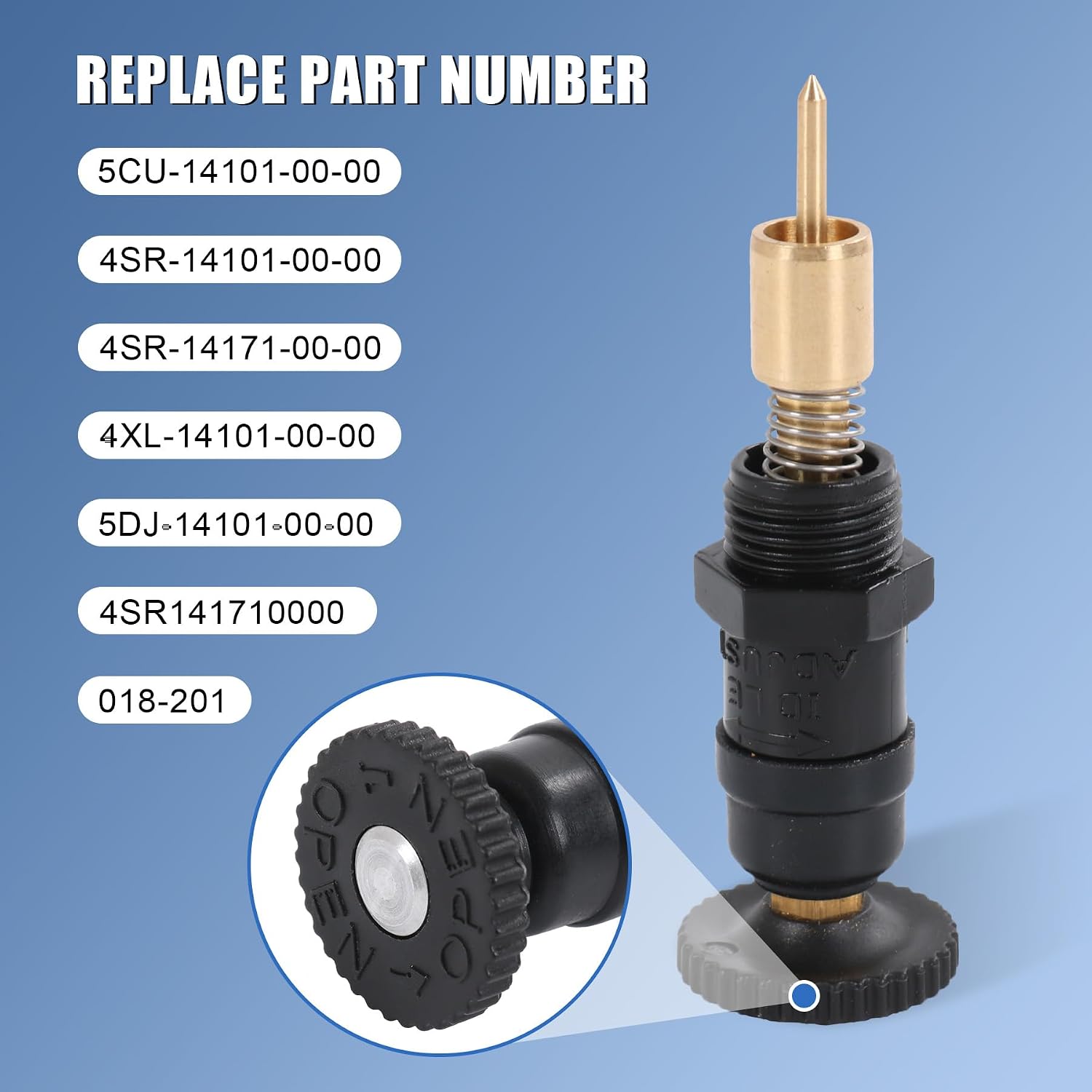 Plunger Starter 4SR141710000 Replacement For Choke PWM 38 Carburetor, Replacement For Keihin 1996-1999 Yamaha YZ250 YZ250H1 Cold Start Starter Valve