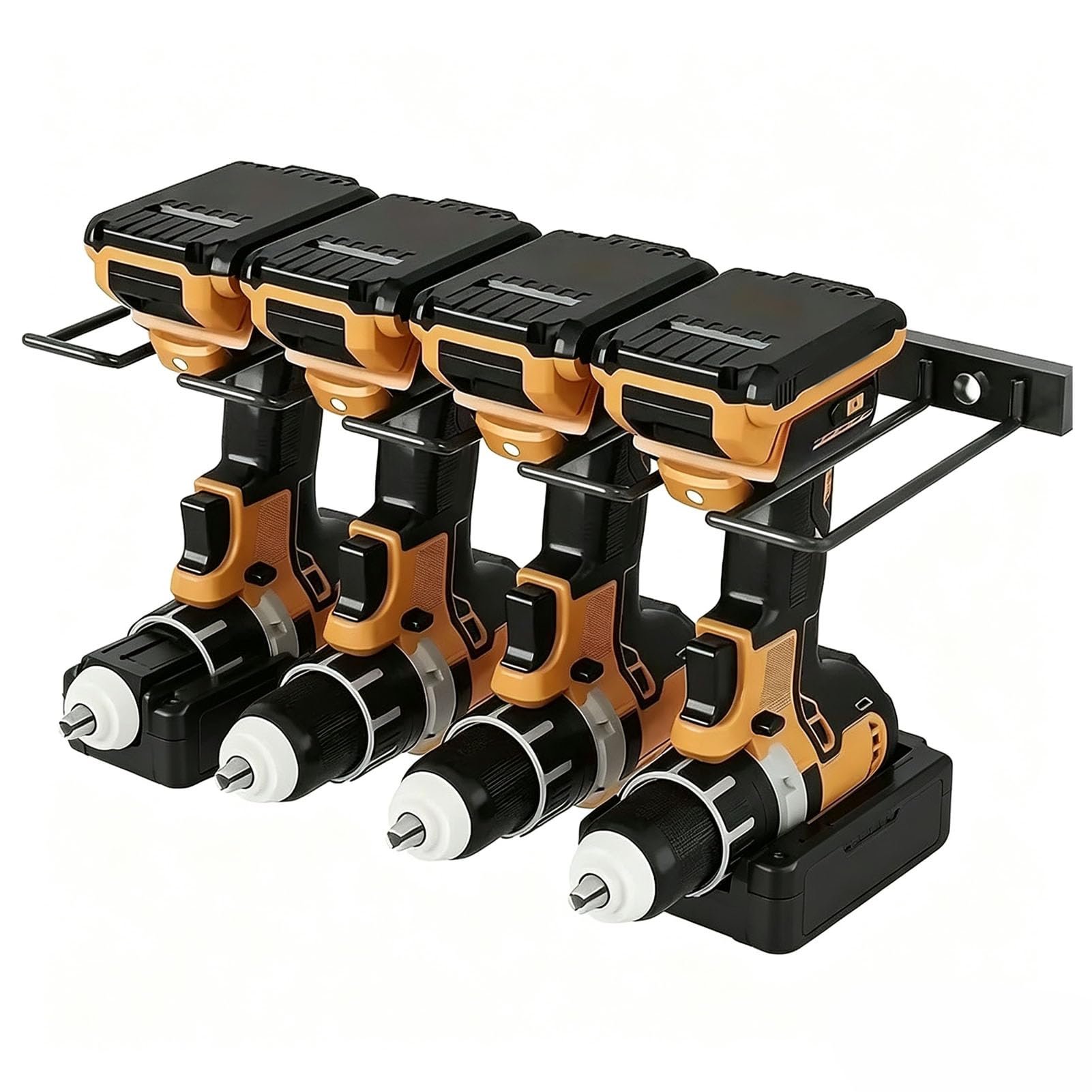 Luocute 2er-Pack Bohrerhalter, 50 Pfund Kapazität (BLACK)
