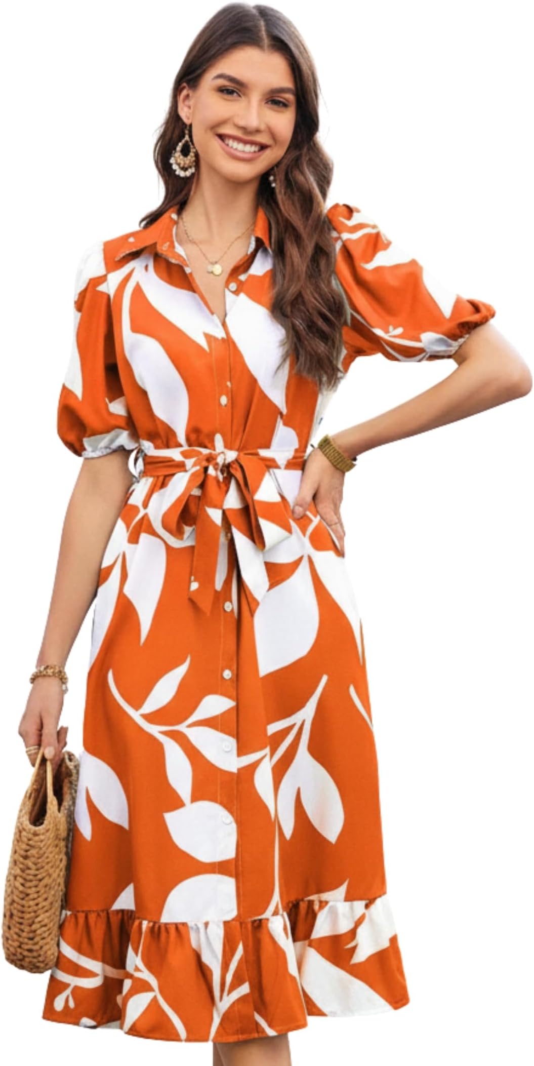 Rayon Fit and Flare Below The Knee One Piece Maxi Bodycon Dresses Midi Dress for Women