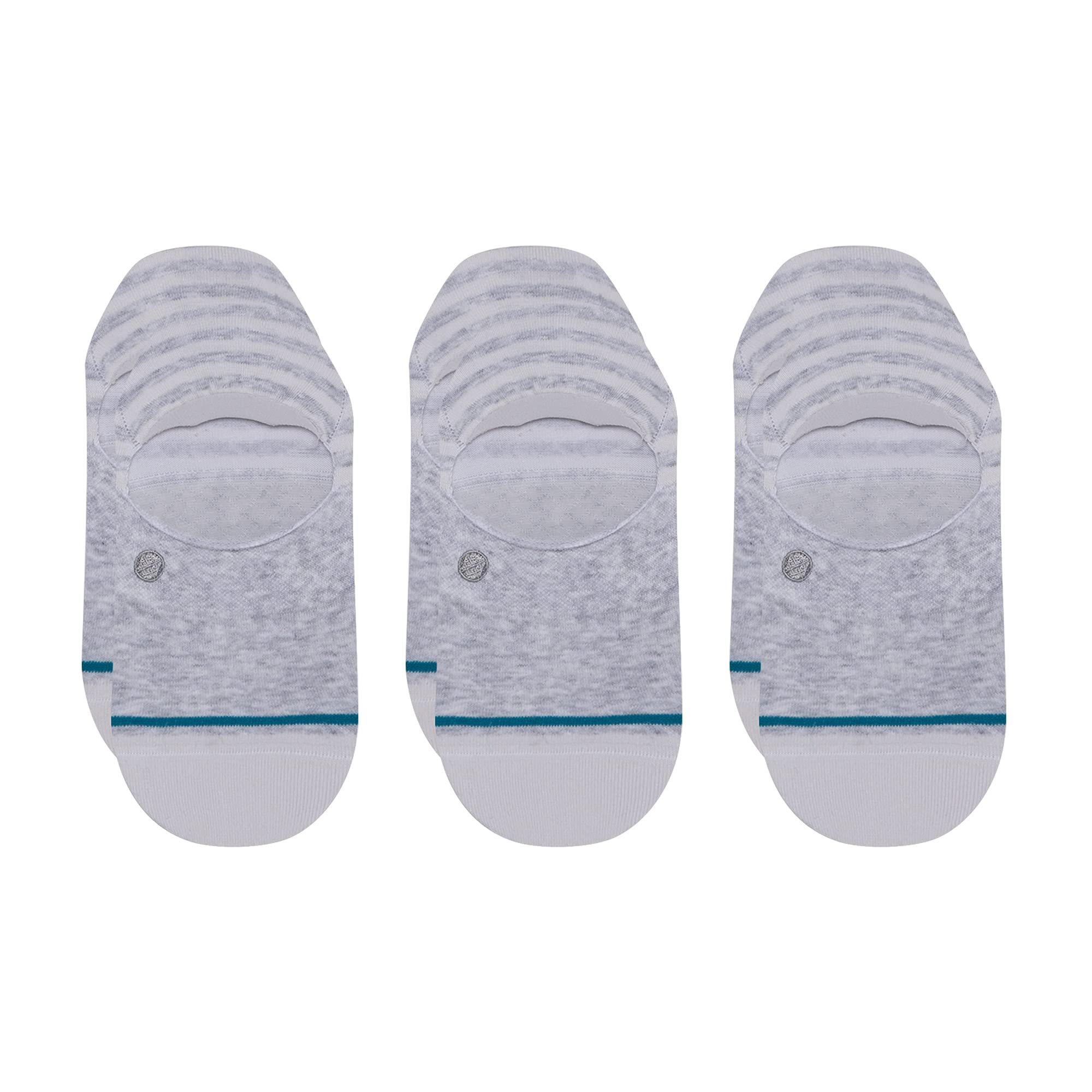 StanceWomens Sensible Two 3-Pack No Show Socks (Heather Grey, Medium)