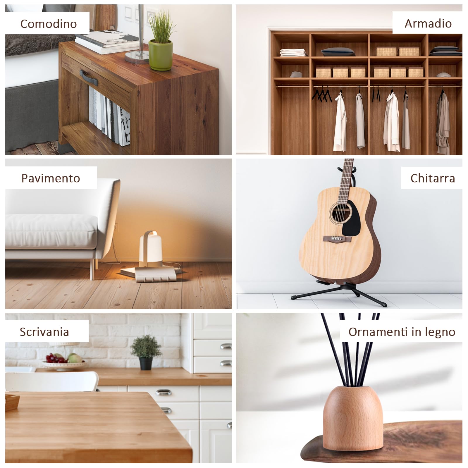 SEISSO Kit di Riparazione per Mobili in Legno, Kit da 12 Pennarelli Ritocco Legno, per Macchie, Graffi, Pavimenti, Tavoli, Scrivanie, Falegnami, Lettini