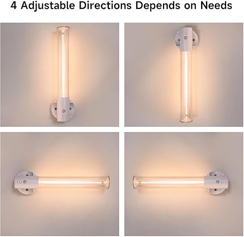 Miniatura 5 de AUGE LIGHT Luz con Sensor de Movimiento Cuerpo Magnético Sensor Luz de Pared Aplique de Pared Recargable USB Luces Antorcha Inalámbrica Portátil